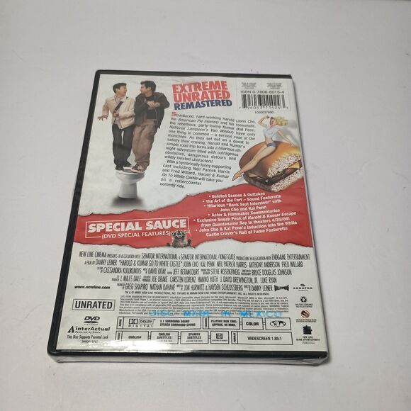 Harold & Kumar Go to White Castle Extreme Unrated Remastered DVD New - Picture 2 of 16